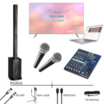 PACK KARAOKÉ + 2000 TITRES 2 MICROS HF