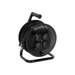 Enrouleur de câble électrique 4-fois Schuko IP44, 50m ou 25 M
